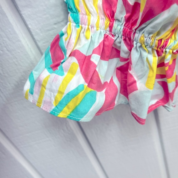 Sail to Sable / Tassel tiered pastel print dress  size Large - Picture 2 of 5